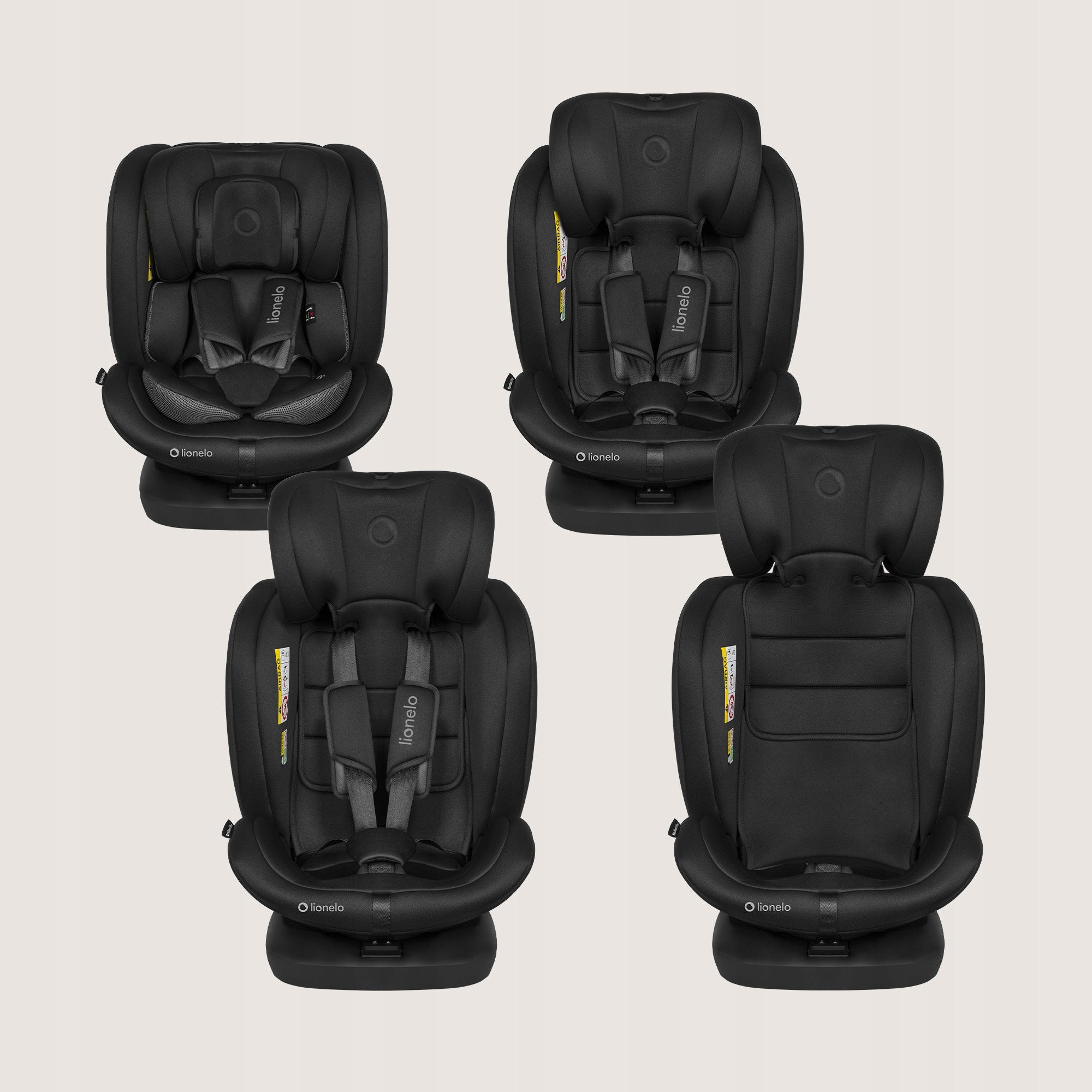 SWIVEL car seat isofix 40-150cm + organizer LIONELO I-SIZE Packaging status original