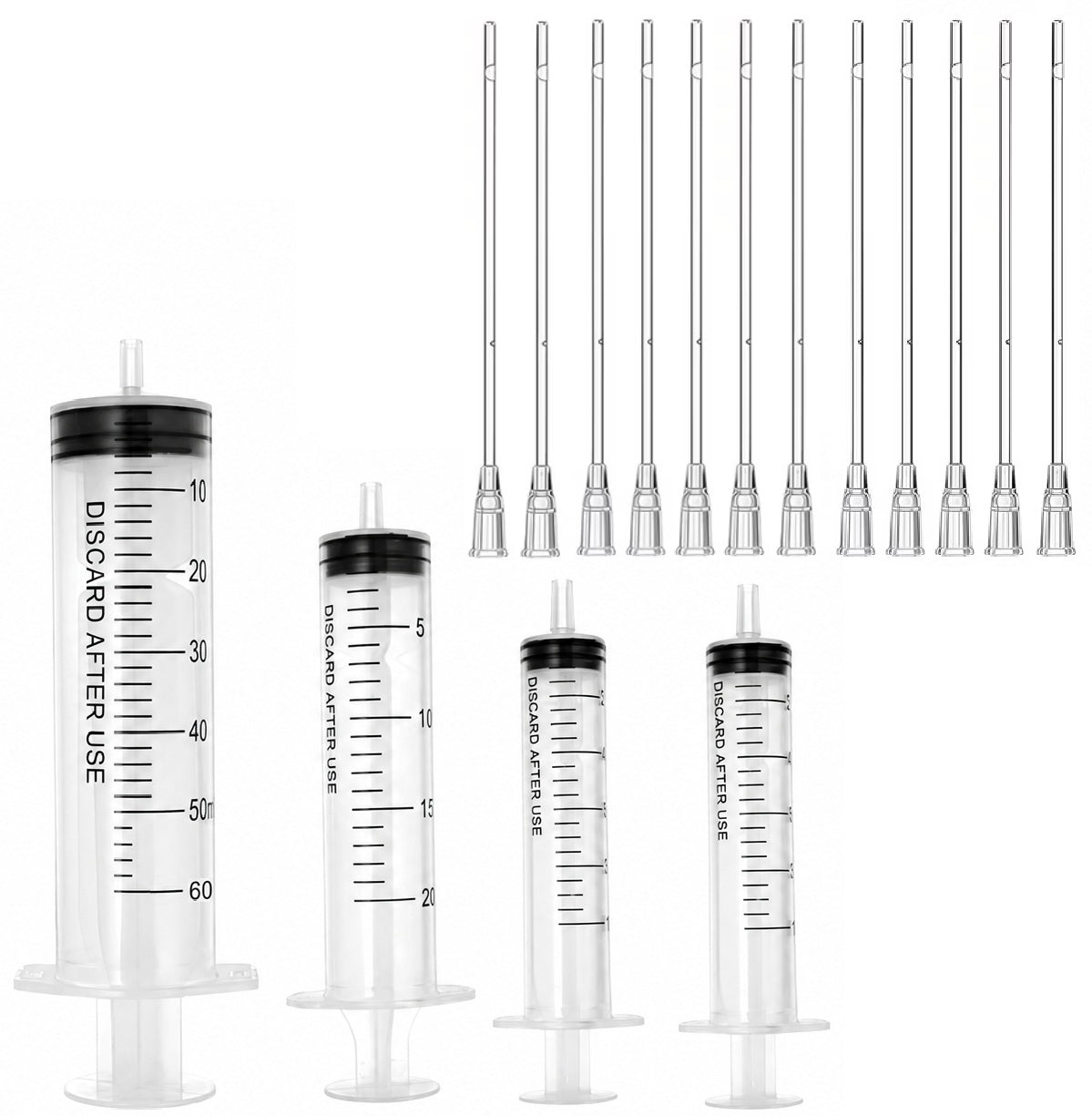 SYRINGES WITH TUBES FOR MANUAL FEEDING OF HEDGEHOG BIRD CHICKS Color white