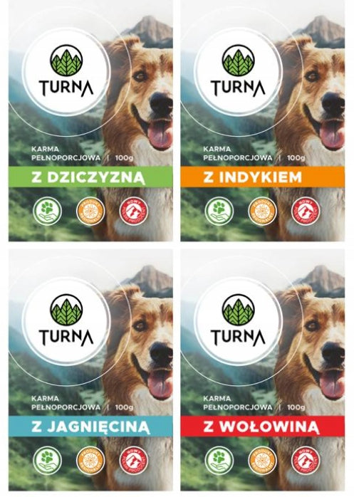 Sachets wet dog food 40 x 100g MIX OF FLAVORS adult senior 83% meat! Packaging status original