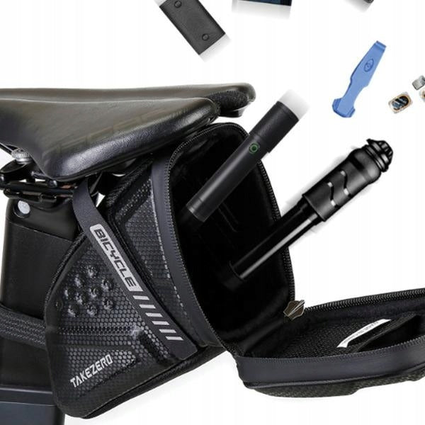 Saddle pouch TAKEZERO TZ07 bicycle holder black/black Brand Wild Man