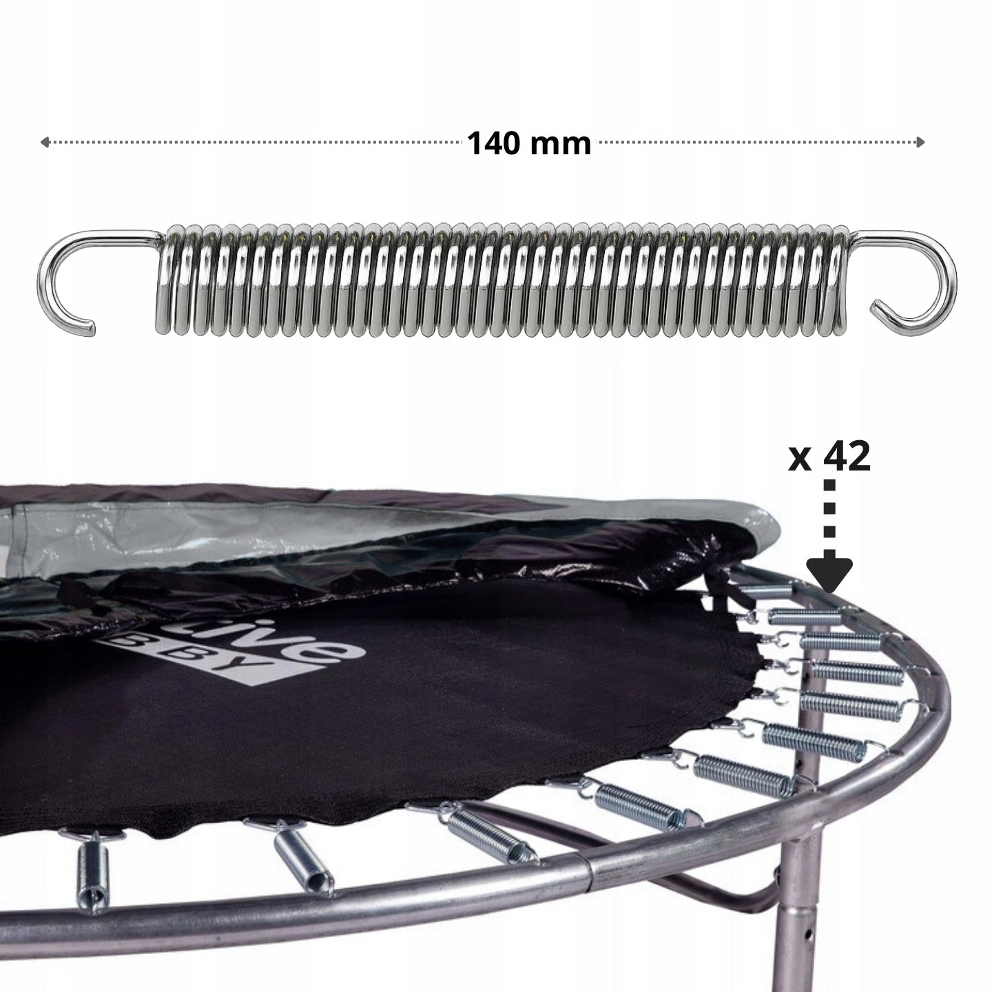 Safe Garden Trampoline for Children 8FT 252cm Indoor Mesh Ladder Kid's age 3+ years