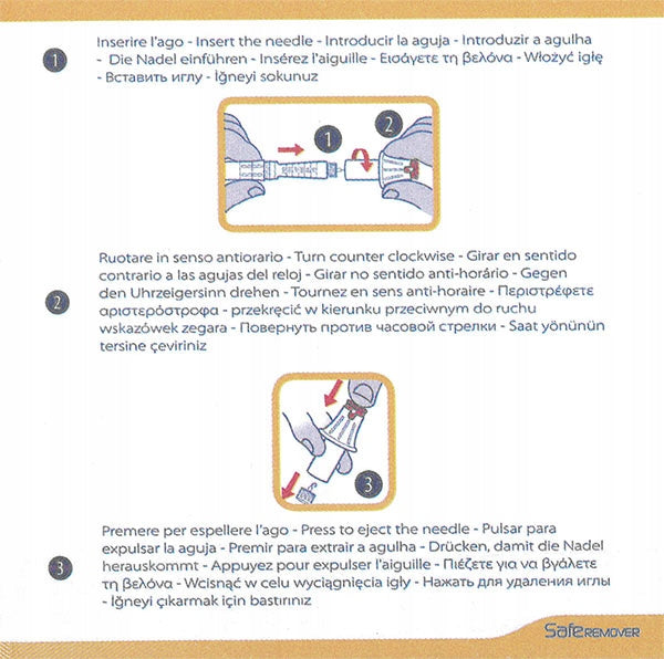 Safe Remover Insulin Needle Puller Packaging status original