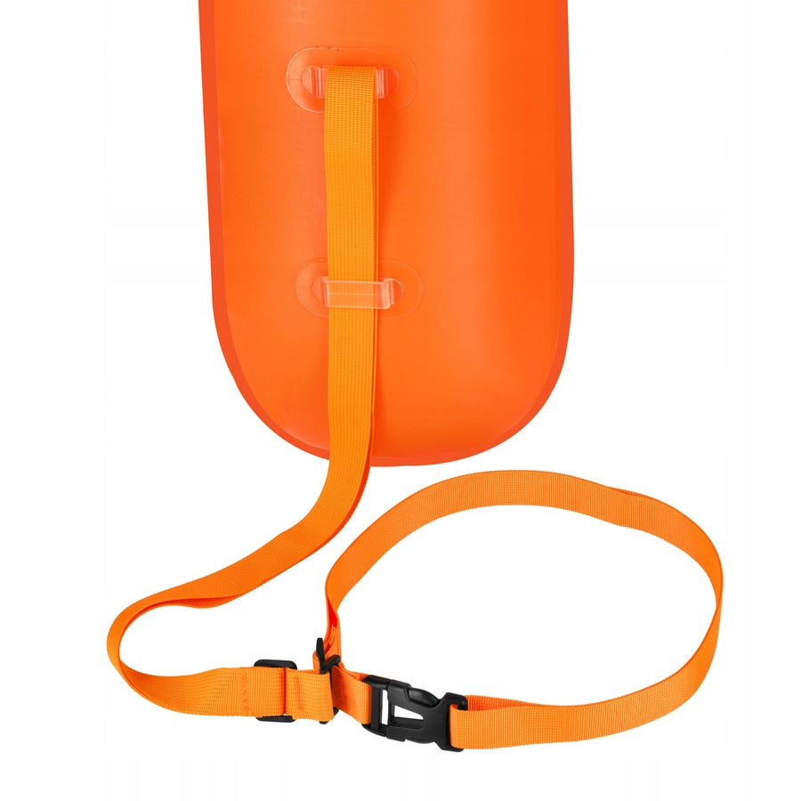 Safety Buoy Inflatable Swimming Rescue Hip Belt Pocket 18L Length 60 cm