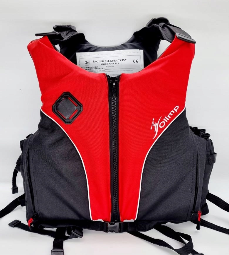Safety Vest Olimp Sport Plus Life Vest Black Size XL Body weight range 70 kg