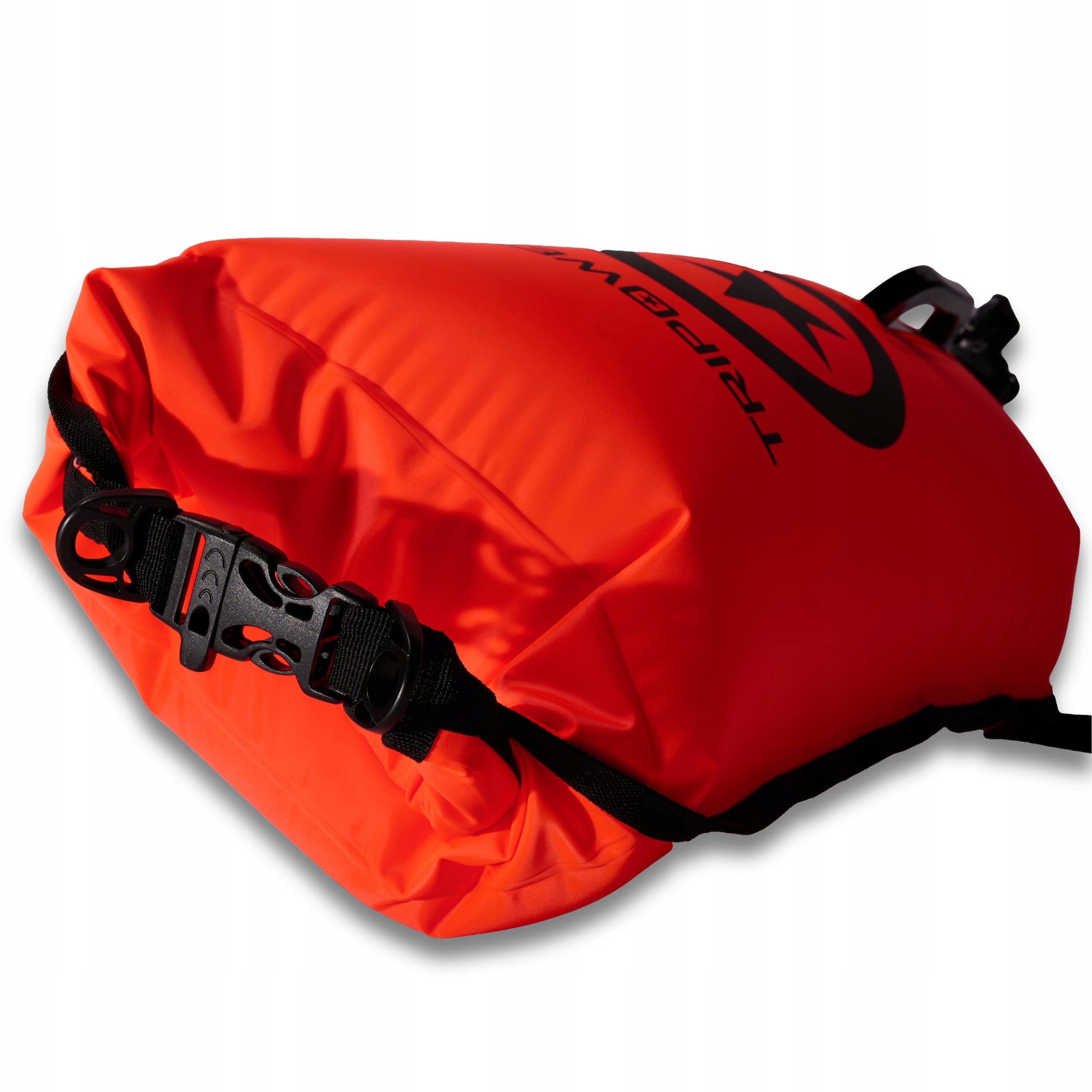 Safety buoy for swimming two-chamber with dry pocket buoy bag 28L Brand Tripower