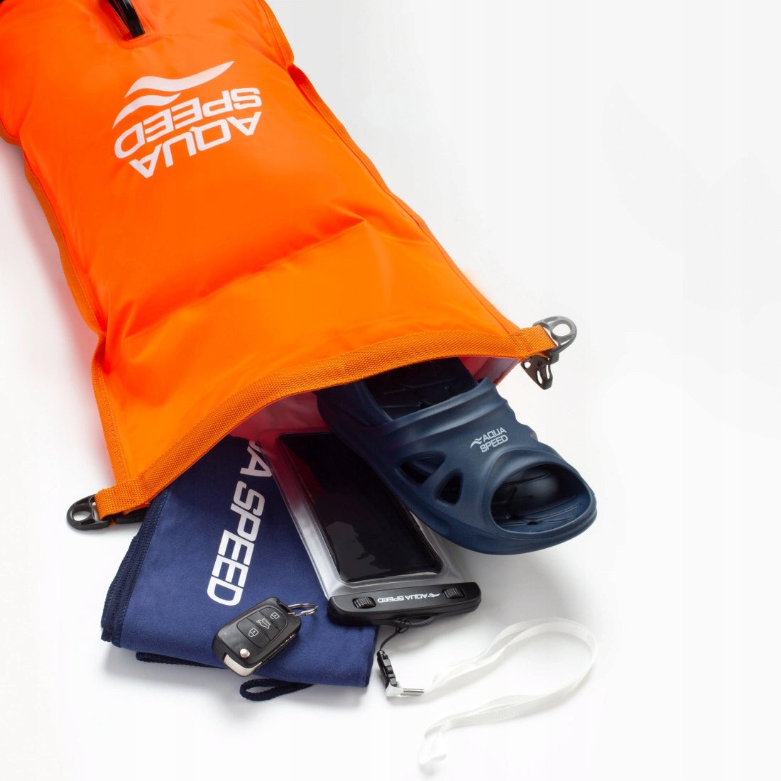 Safety buoy inflatable swimming 2in1 waterproof bag 17L 37x72cm Manufacturer code 63227