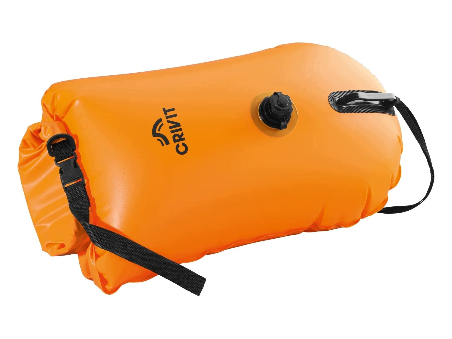 Safety buoy swimming buoy pumped Crivit dry pocket compartment Manufacturer code 100392330