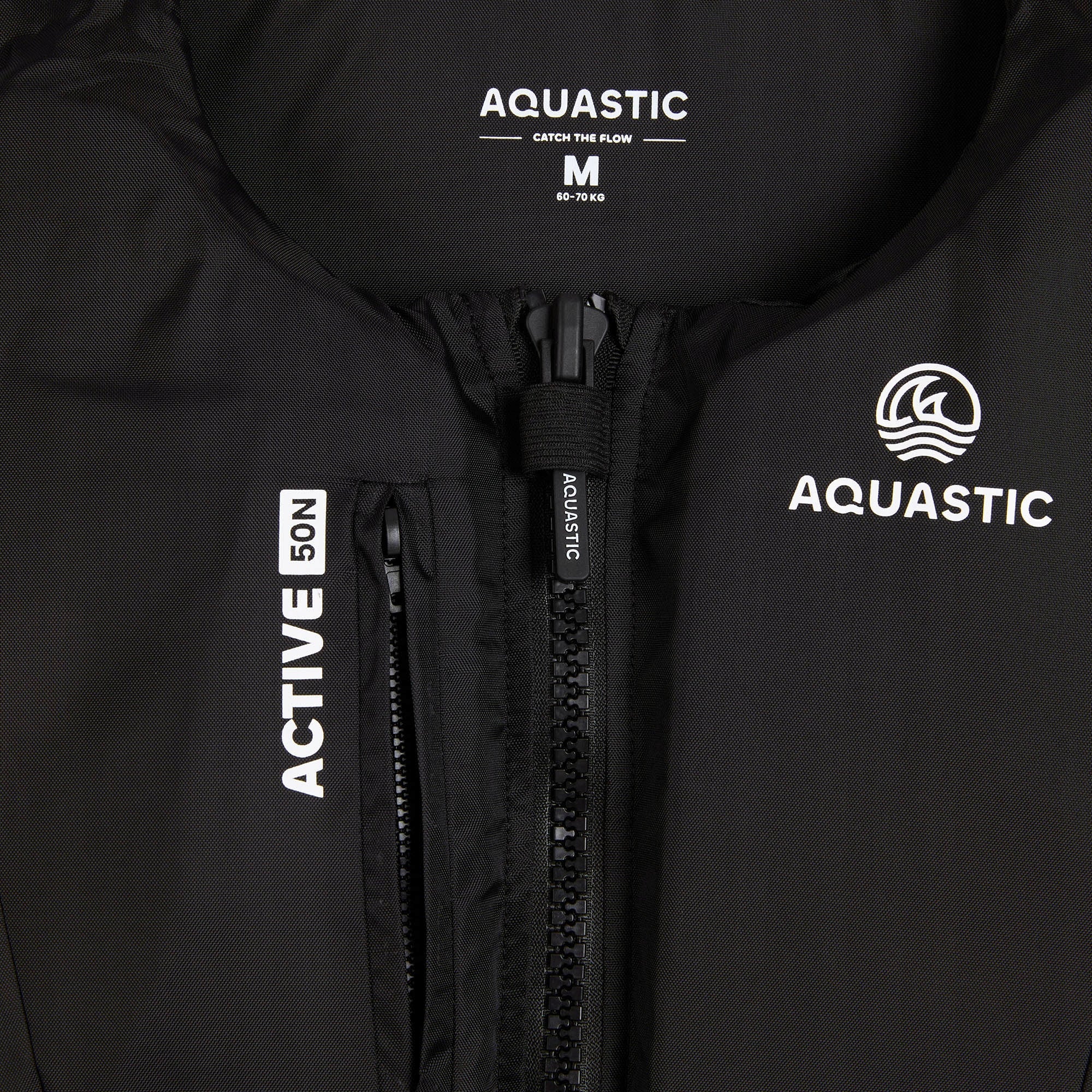 Safety vest AQUASTIC Active 50N black S Manufacturer code AQS-B5I120-BK