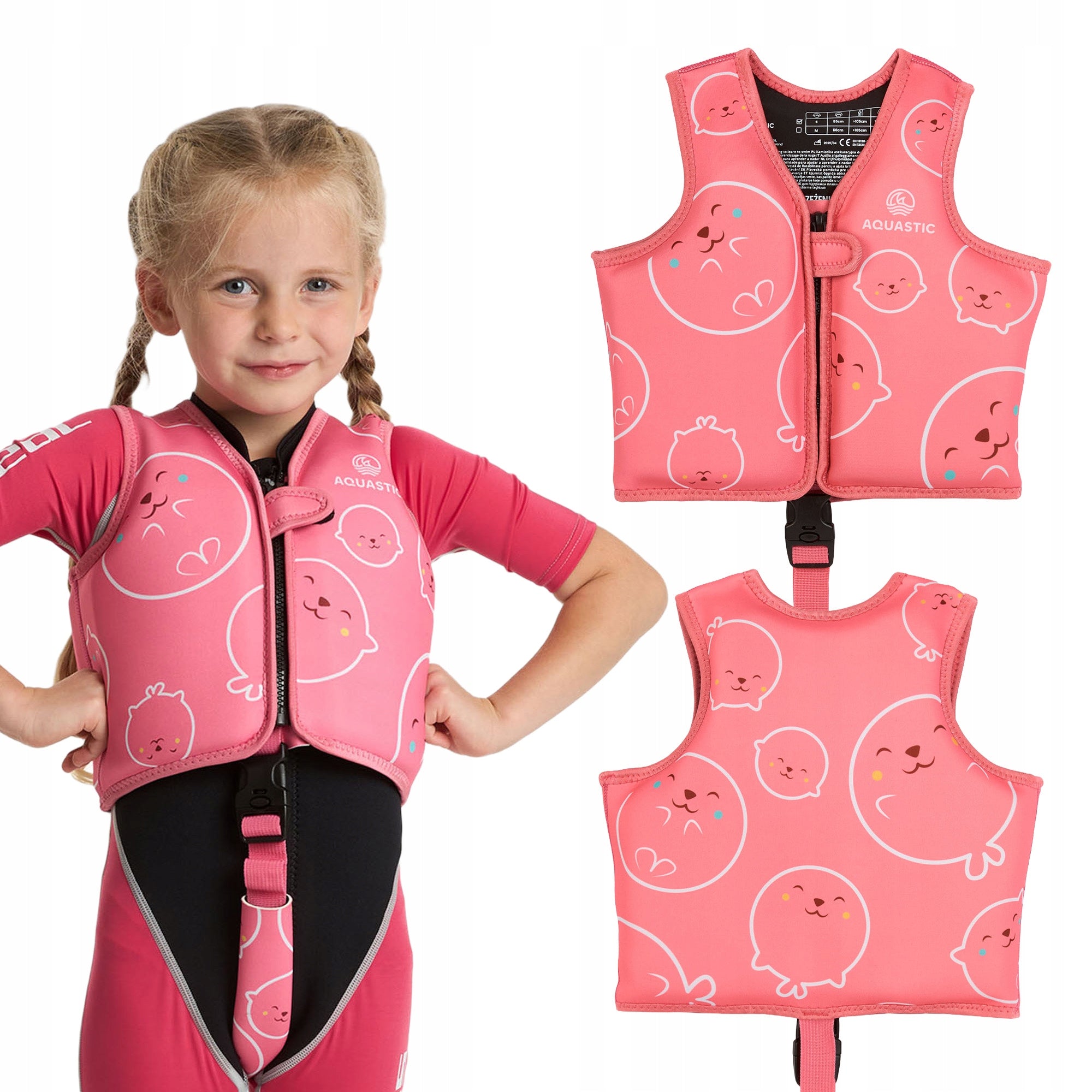 Safety vest LIFE VEST for CHILDREN AQUASTIC Junior for KAYAK SUP S