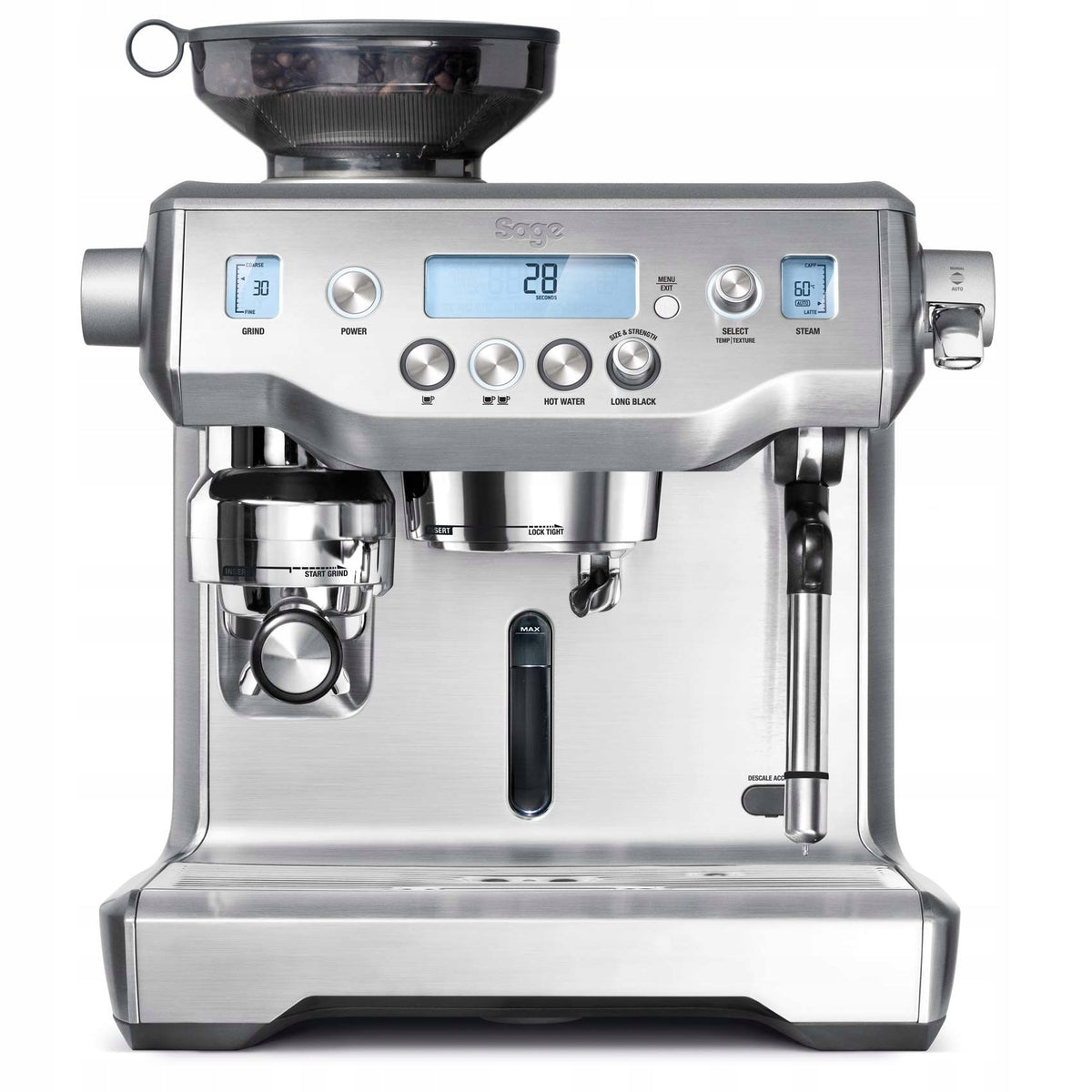 Sage SES980BSS 2400W Silver/Gray espresso machine Machine Model SES980BSS