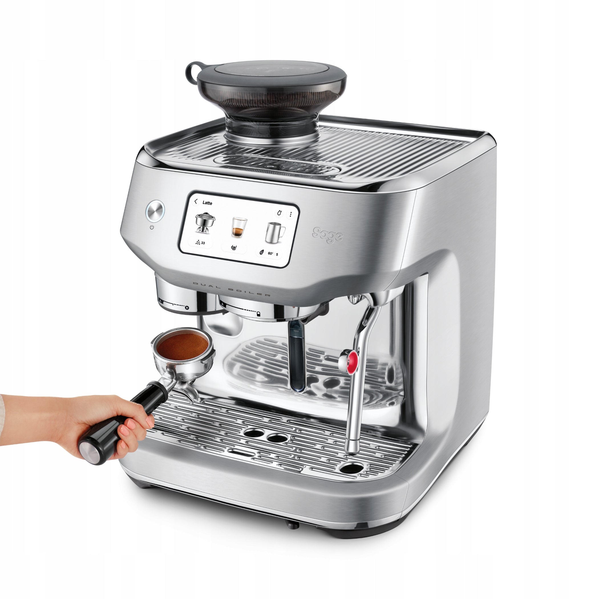 Sage THE DUAL BOILER SES995BSS4EEU1 LCD touch flask coffee maker Manufacturer code SES995BSS4EEU1
