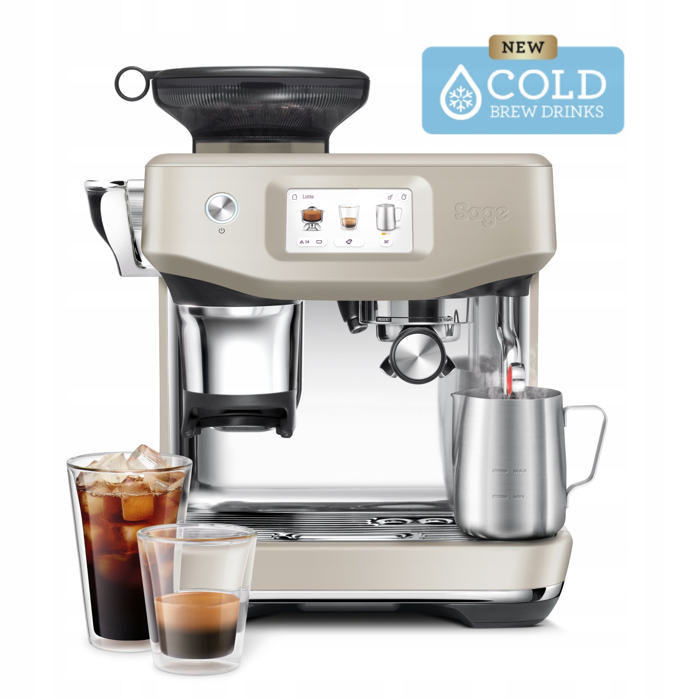 Sage The Barista Touch Impress SES882ALM LCD Touch Coffee Maker