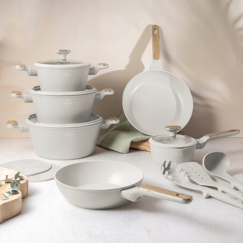 Sahara Nordic Collection Cookware Set, 15 Pieces, Covered Manufacturer code BH-8325