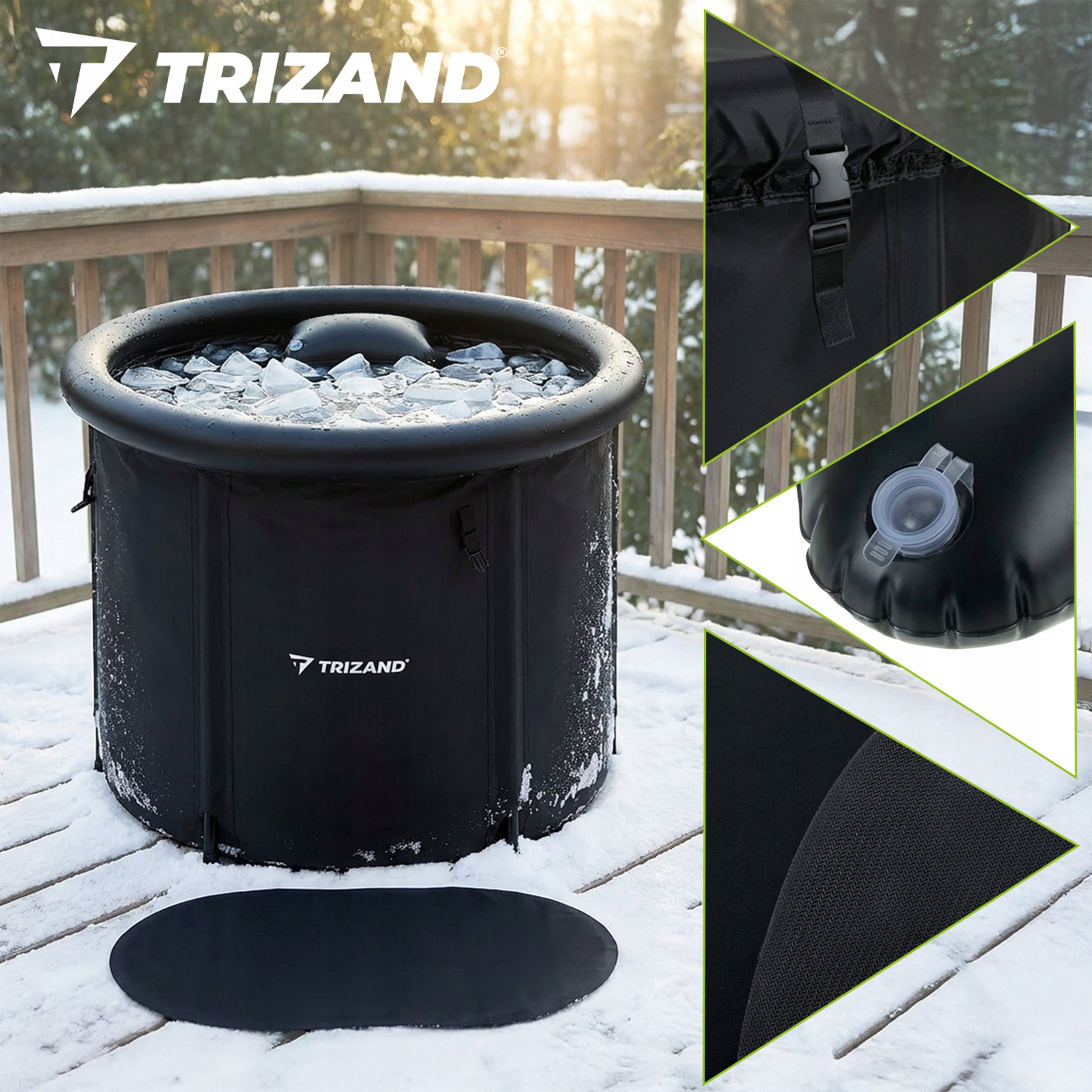 Sailing Barrel 320L Ice Bathtub Portable Balia Regeneration Pool EAN (GTIN) 5900779961234