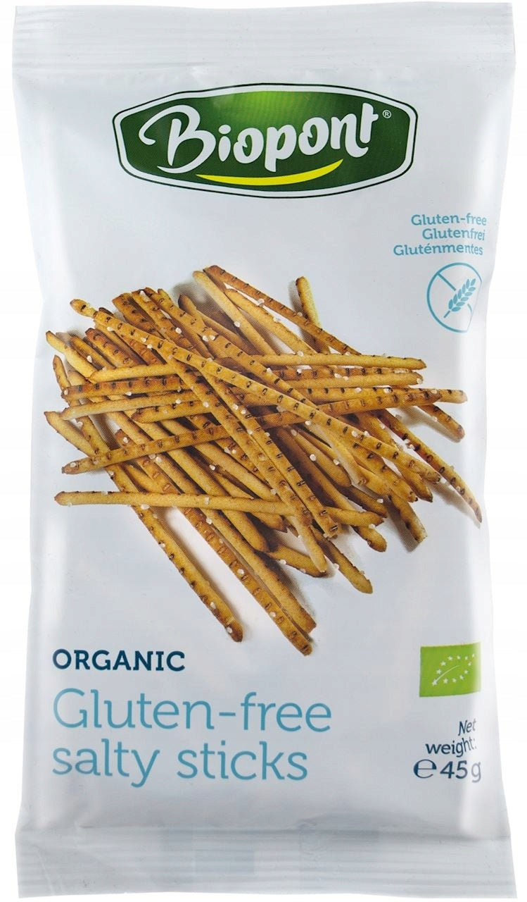 Salted sticks GLUTEN-FREE BIO 45g - Biopont