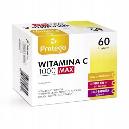Salvum Protego VITAMIN C 1000 MAX High Dose C Resistance Fatigue 60 kaps