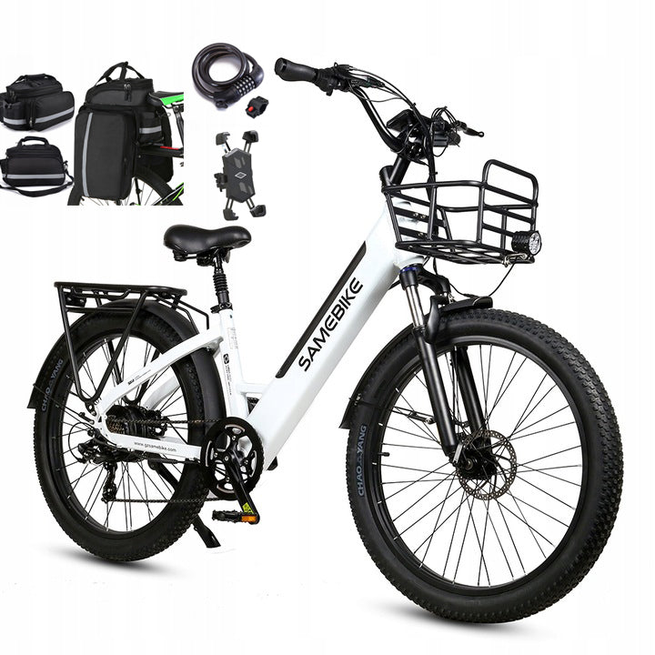 Samebike RSA01 PLUS Electric vehicle 26"x3.0 750W 48V14Ah 110km 40KM/H bag