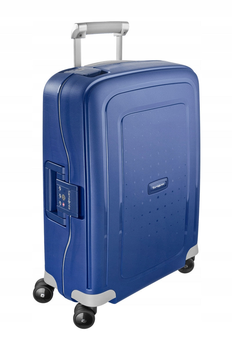 Samsonite S'cure Cabin Suitcase 55 cm 34l Hard Blue Dark Blue