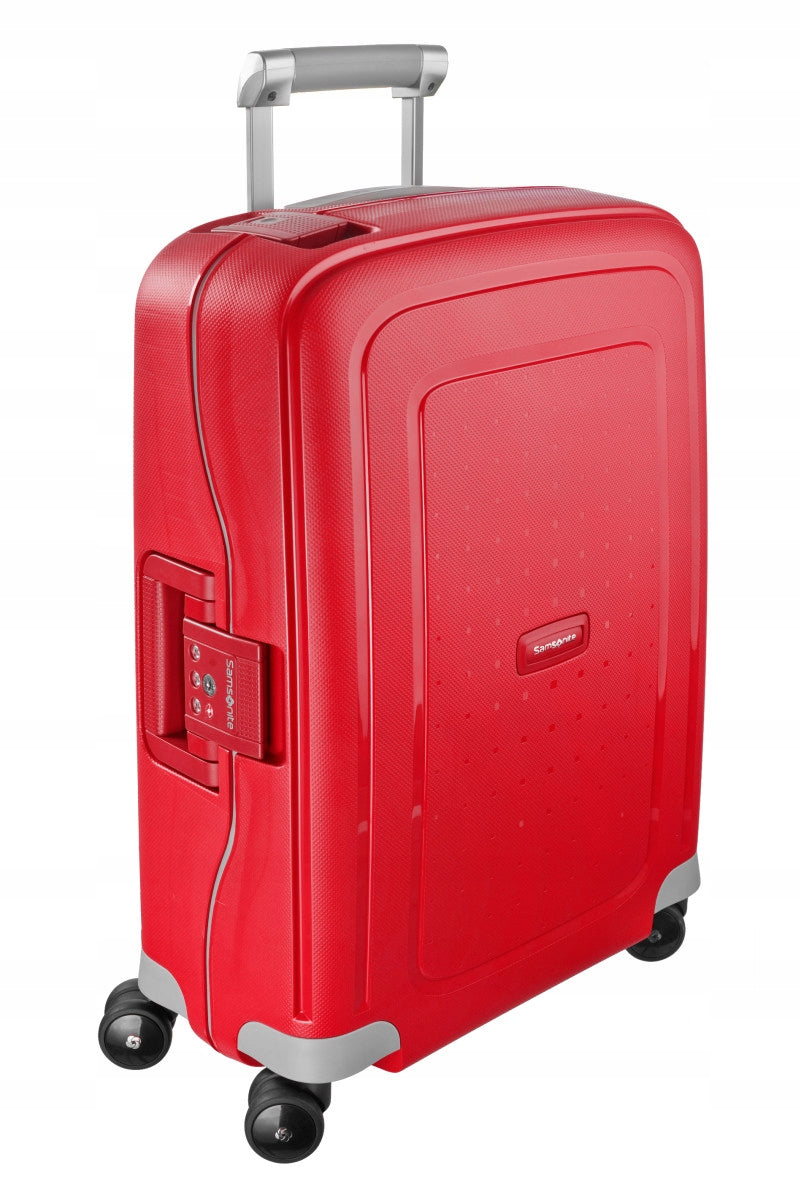 Samsonite S'cure Cabin Suitcase 55 cm 34l Hard Red Crimson Red