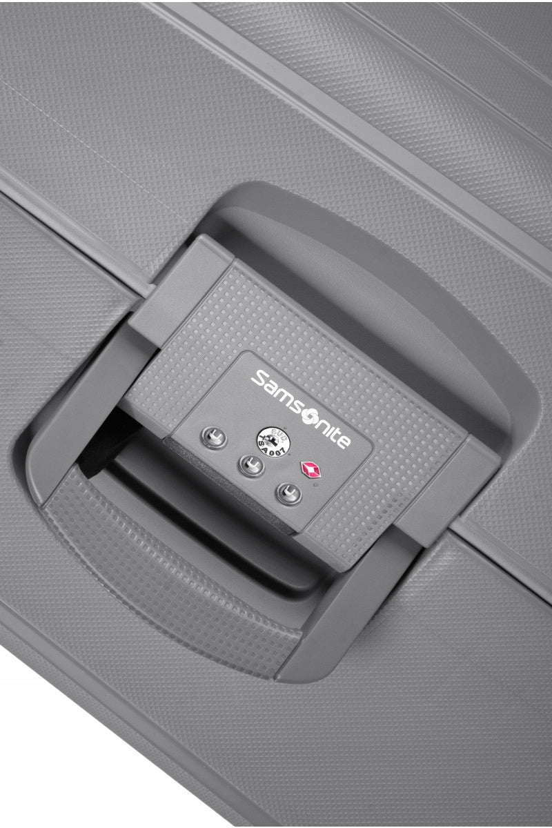 Samsonite S'cure Cabin Suitcase 55cm 34l Hard Silver Height 55 cm