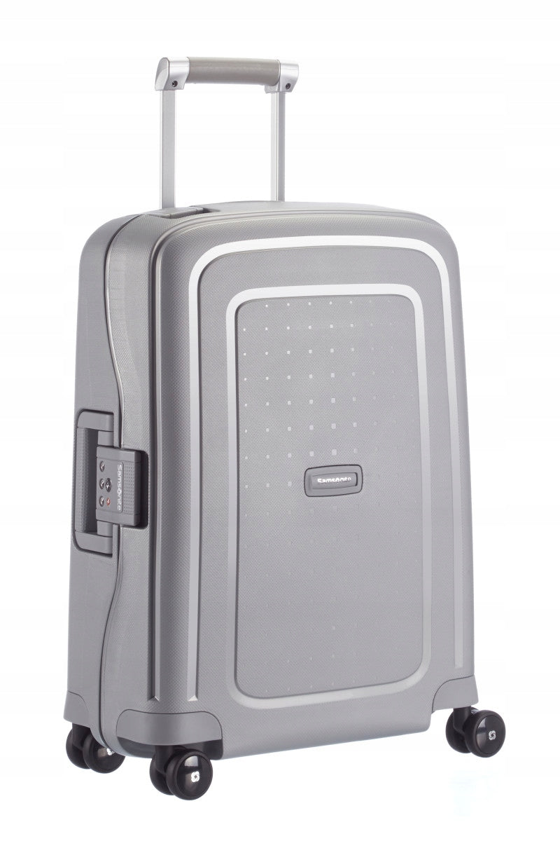 Samsonite S'cure Cabin Suitcase 55cm 34l Hard Silver