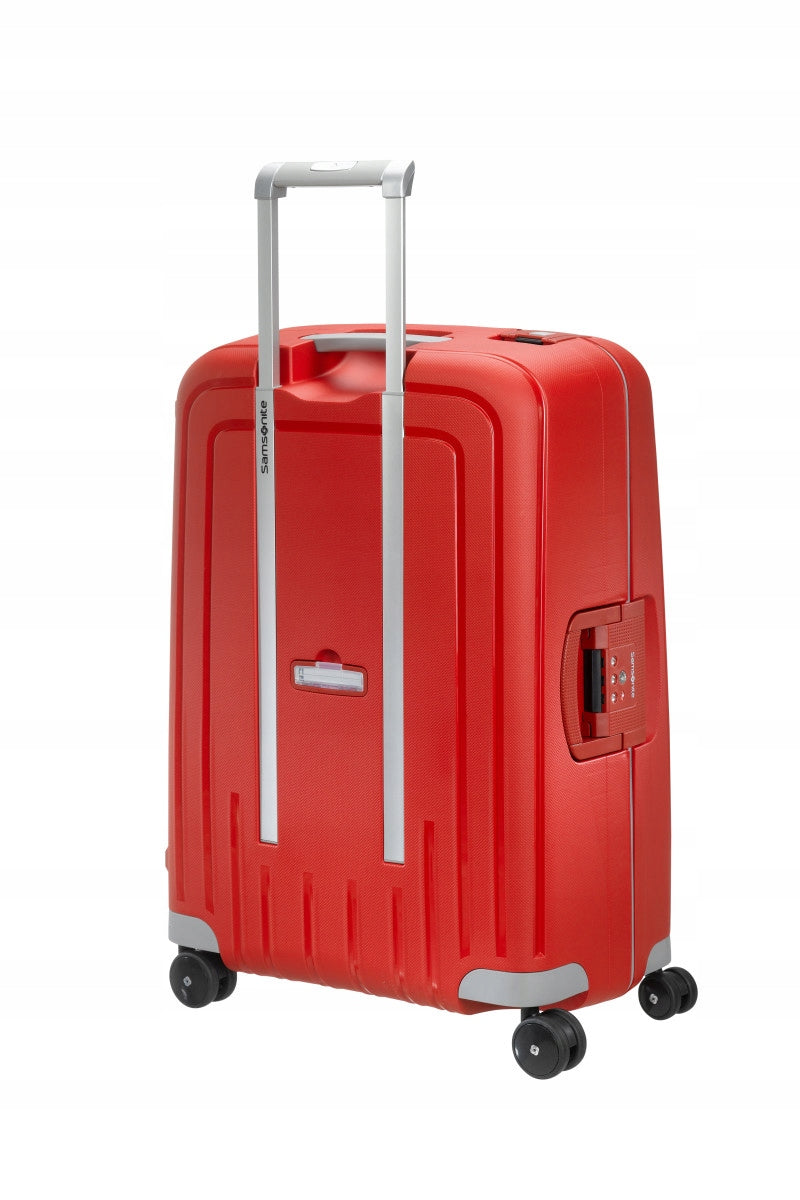 Samsonite S'cure Suitcase Medium 69 cm 79l hard red Crimson Red Model Spinner