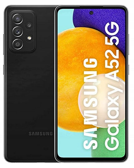 Samsung Galaxy A52 5G A526 BLACK + CASE + TEMPERED GLASS Headphones included no