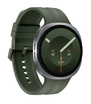 Samsung Galaxy Watch 9 44mm Silver Green Strap