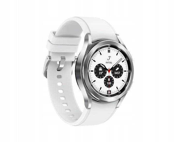 Samsung Smartwatch Galaxy Watch4 Classic Silver With White Strap 42mm
