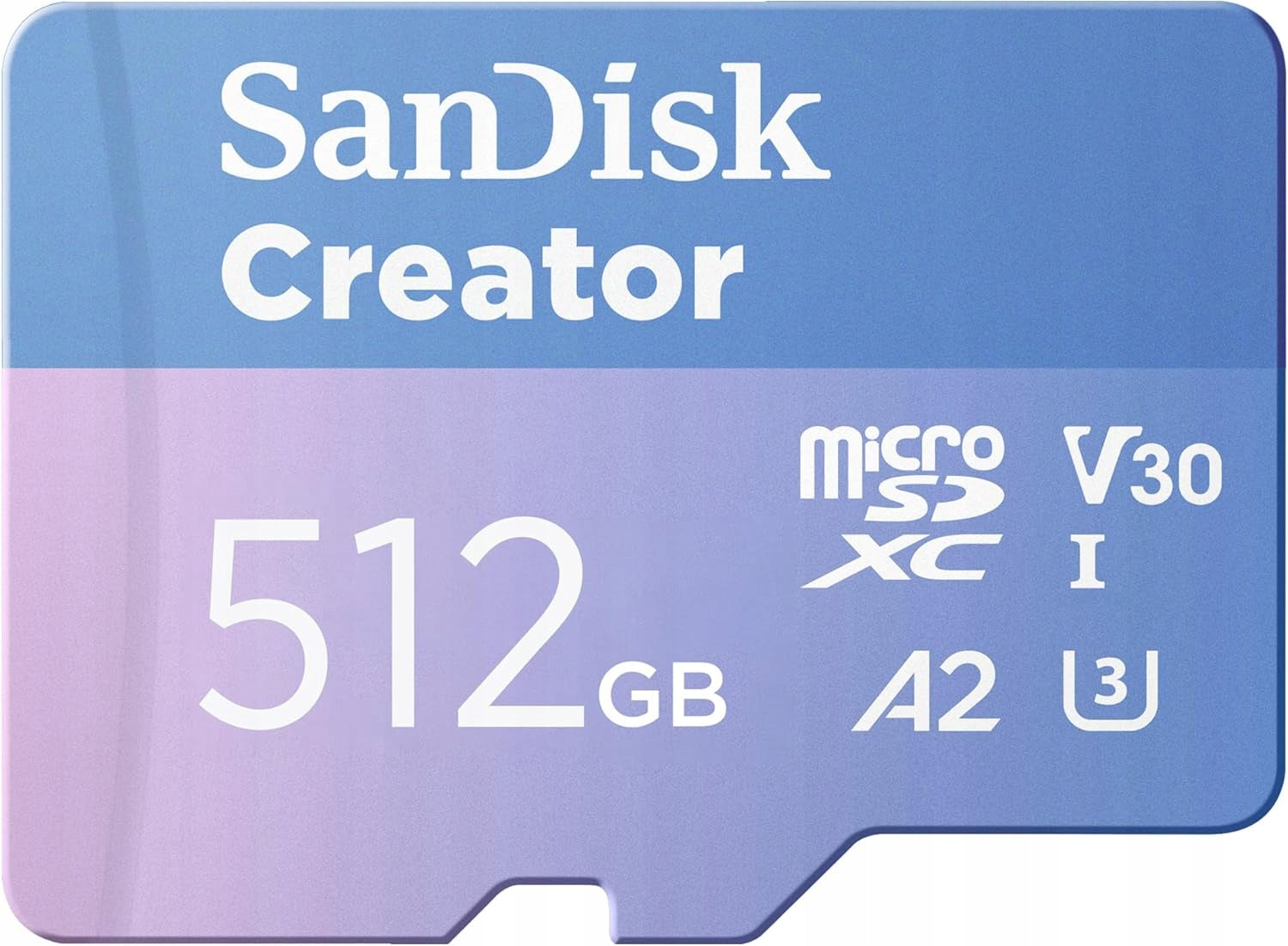 SanDisk Creator 512 GB microSD Card UHS-I with USB-A Adapter and Adobe Lightroom
