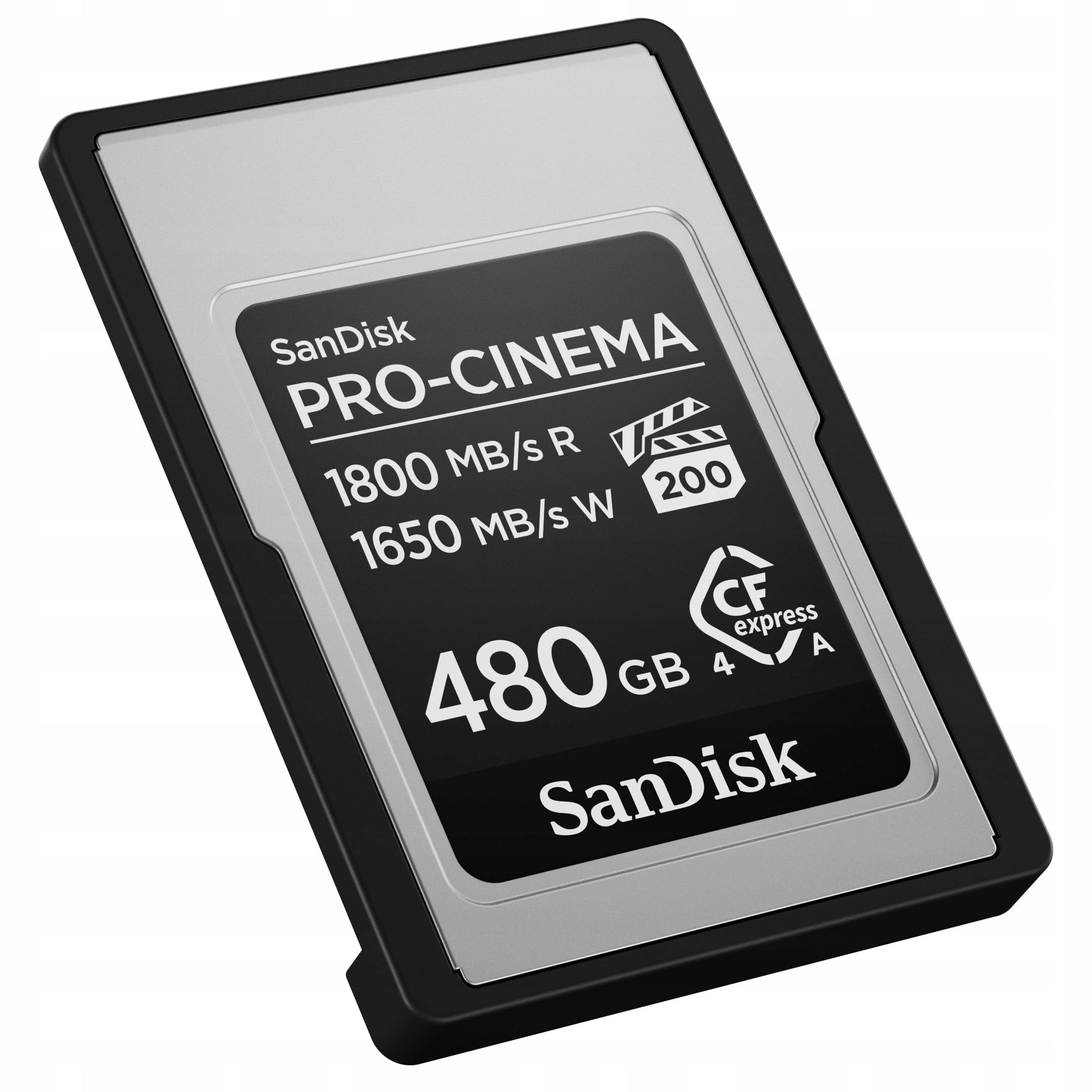 SanDisk PRO-CINEMA CFexpress Type A 480 Gb 1800MB/s 1650MB/s VPG200 Card capacity 480 GB