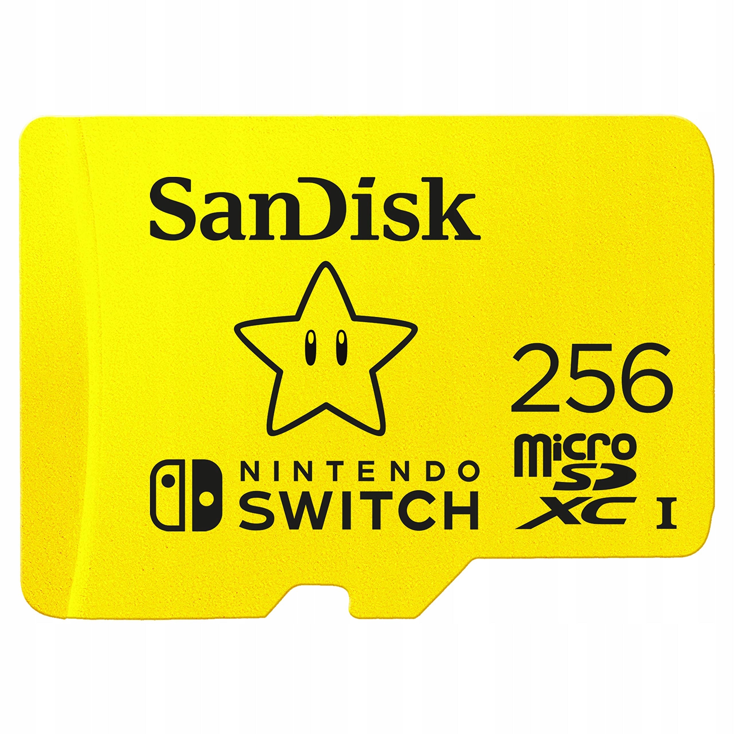 SanDisk SDSQXAO-256G-GNCZN MicroSDXC Card 256GB Yellow Nintendo Manufacturer SanDisk