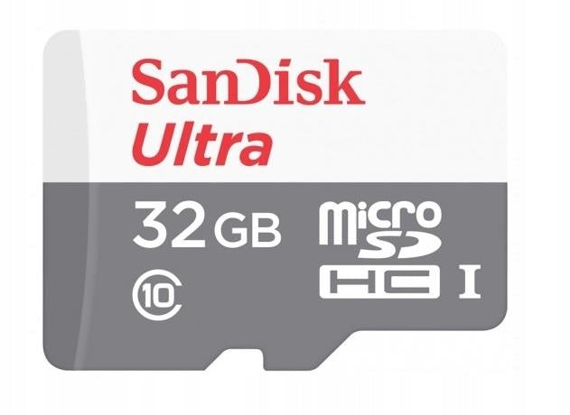 SanDisk Ultra MicroSDHC 32GB Class 10 UHS-I MicroSD Card Gray