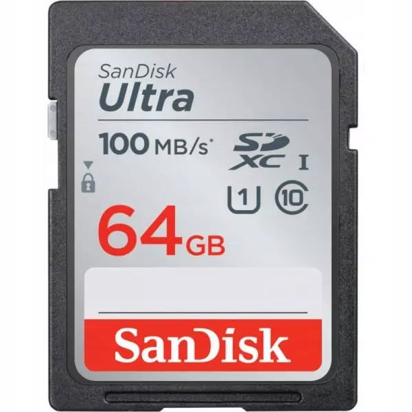SanDisk Ultra SDXC 64 GB UHS-I U memory card (100 MB/s)