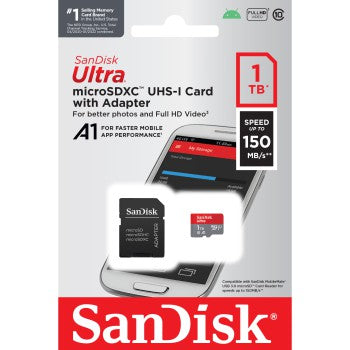 SanDisk microSDXC 1TB ULTRA 150MB/s A1 C10 UHS-I