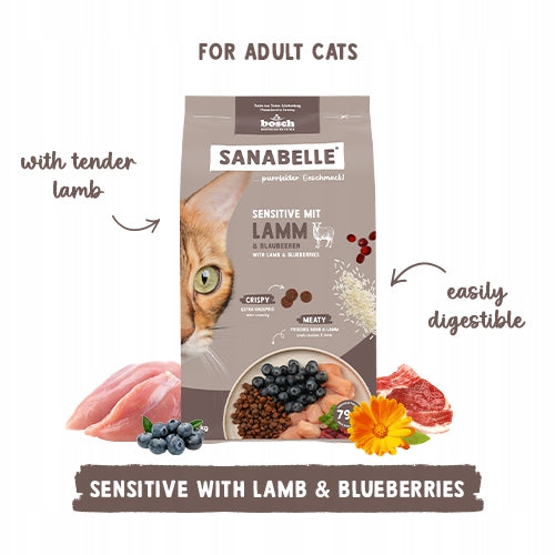 Sanabelle Sensitive with Lamb dry cat food with sensitive stomach