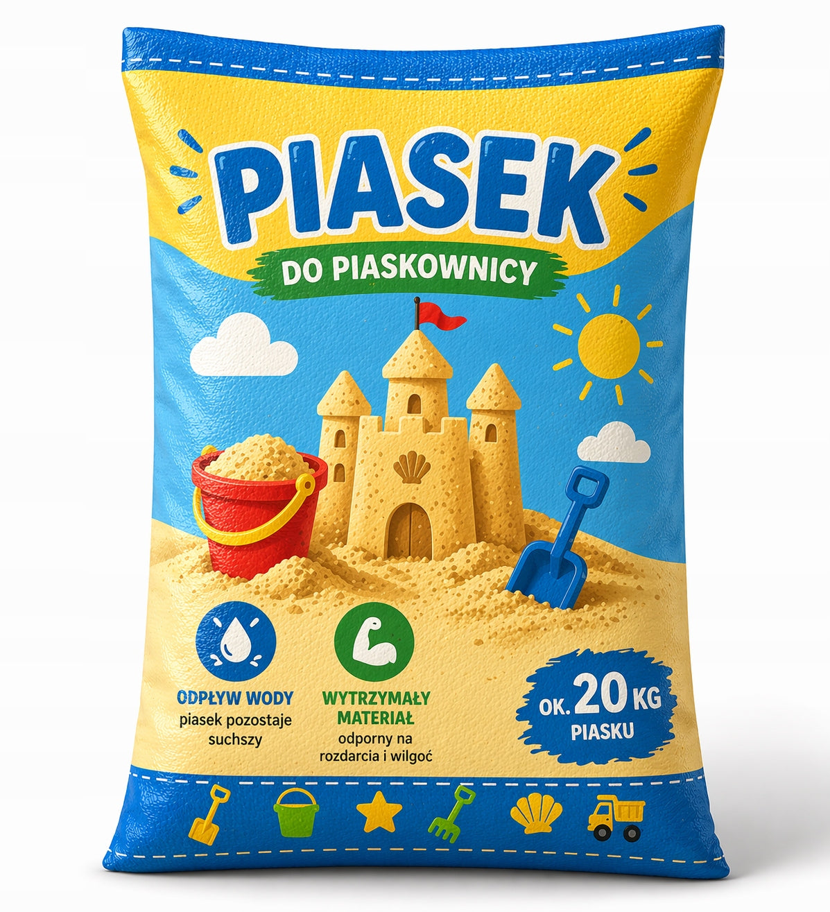 Sand for sandbox clean sifted 20 kg