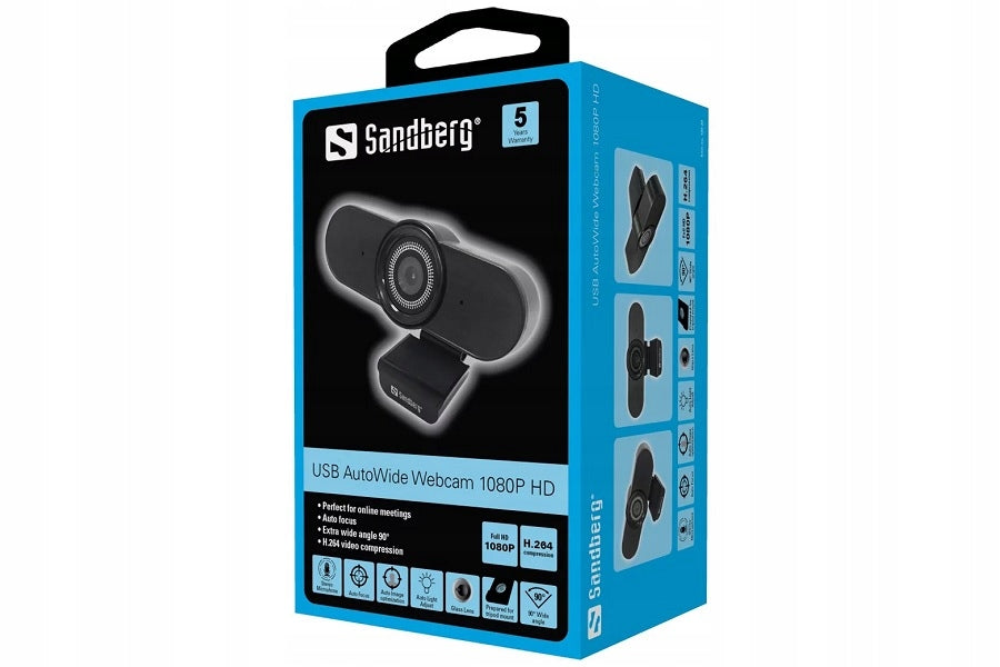Sandberg Camera PC AutoWide USB 1080P HD Manufacturer code 134-20