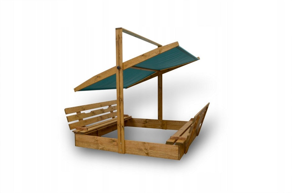 Sandbox 180x180with Canopy Wooden Benches Manufacturer code 180D