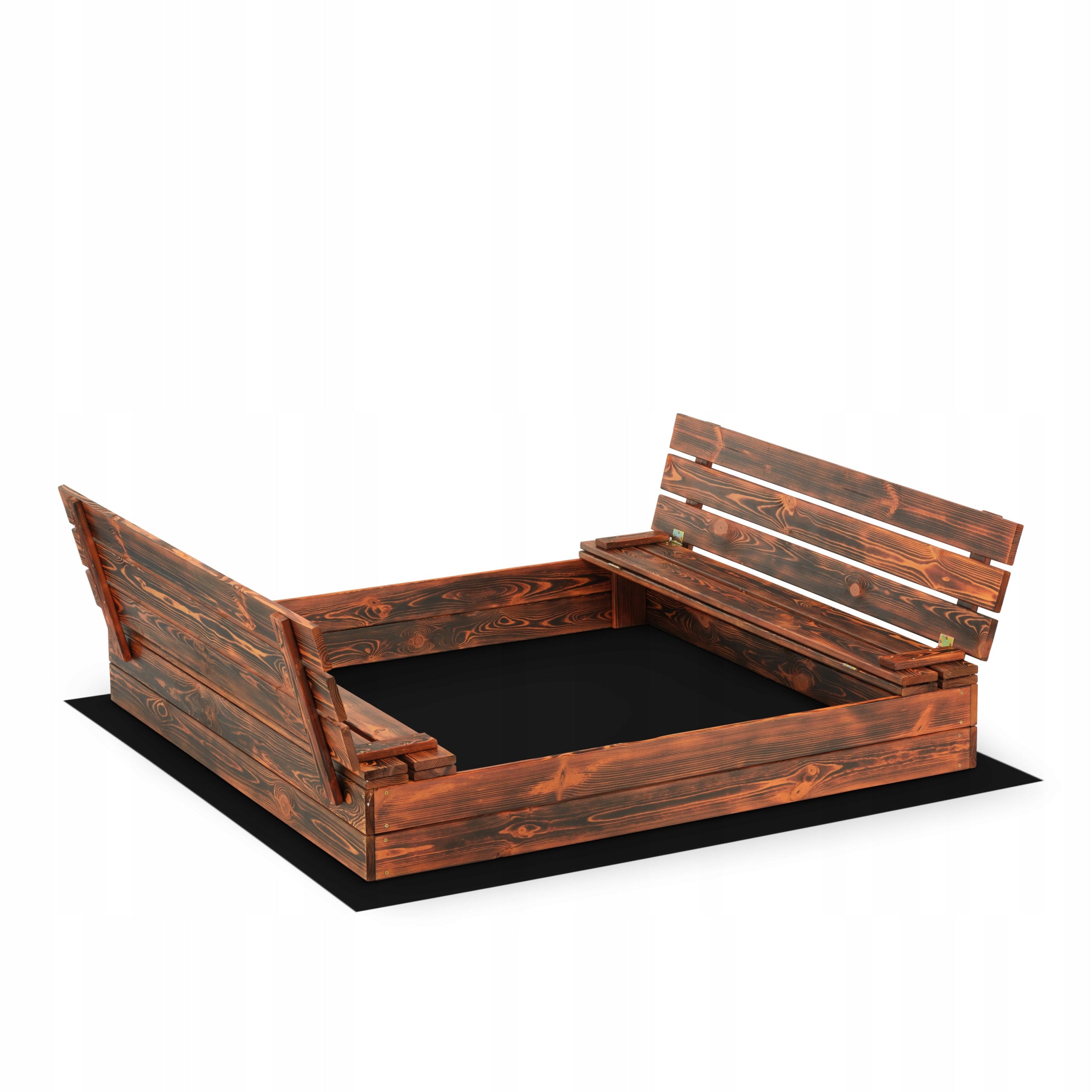 Sandbox Lacquered 140x140 XL Fired Wooden Lockable Brand no brand