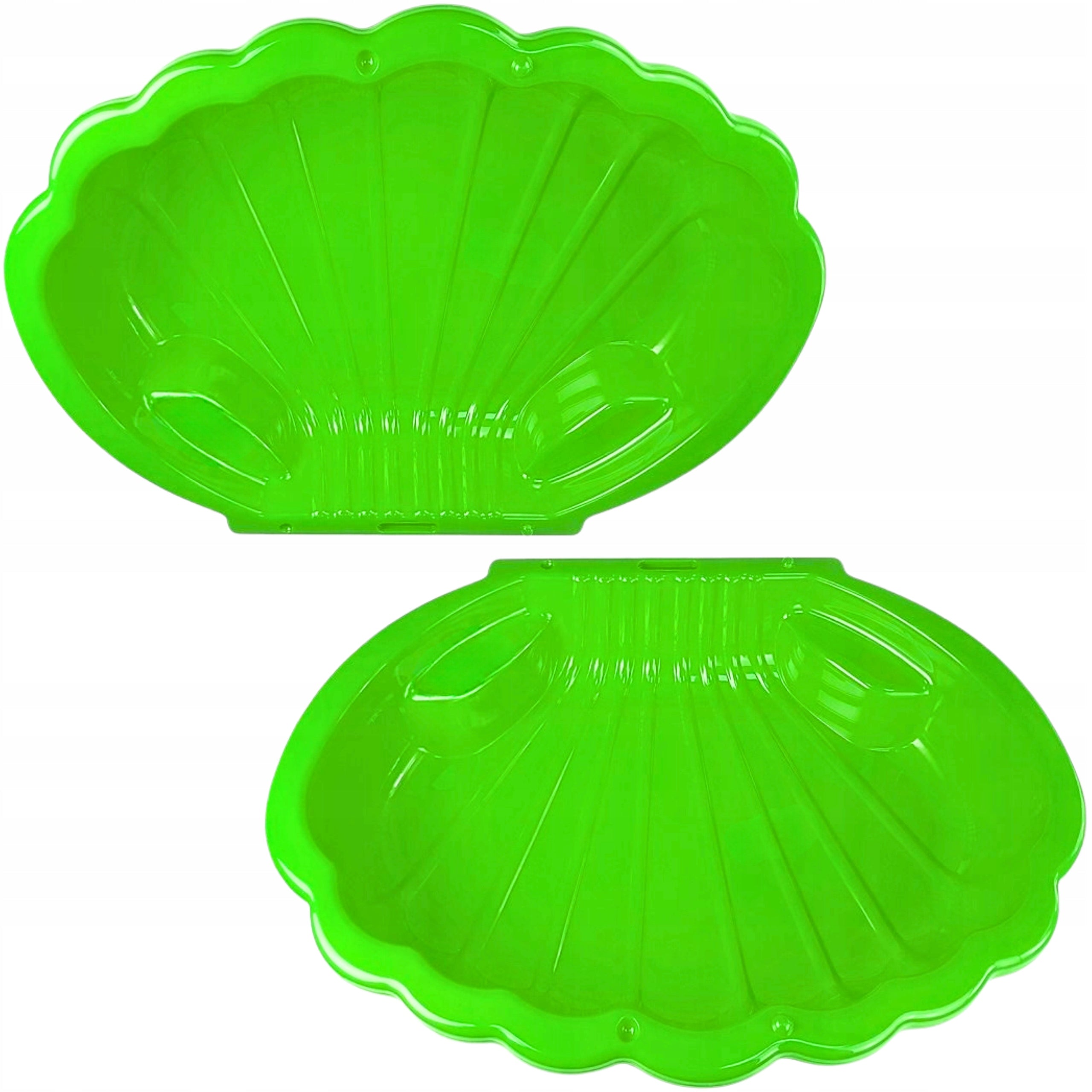 Sandbox Or Pool Plastic XXL Shell Lockable Green 2in1 SOLID