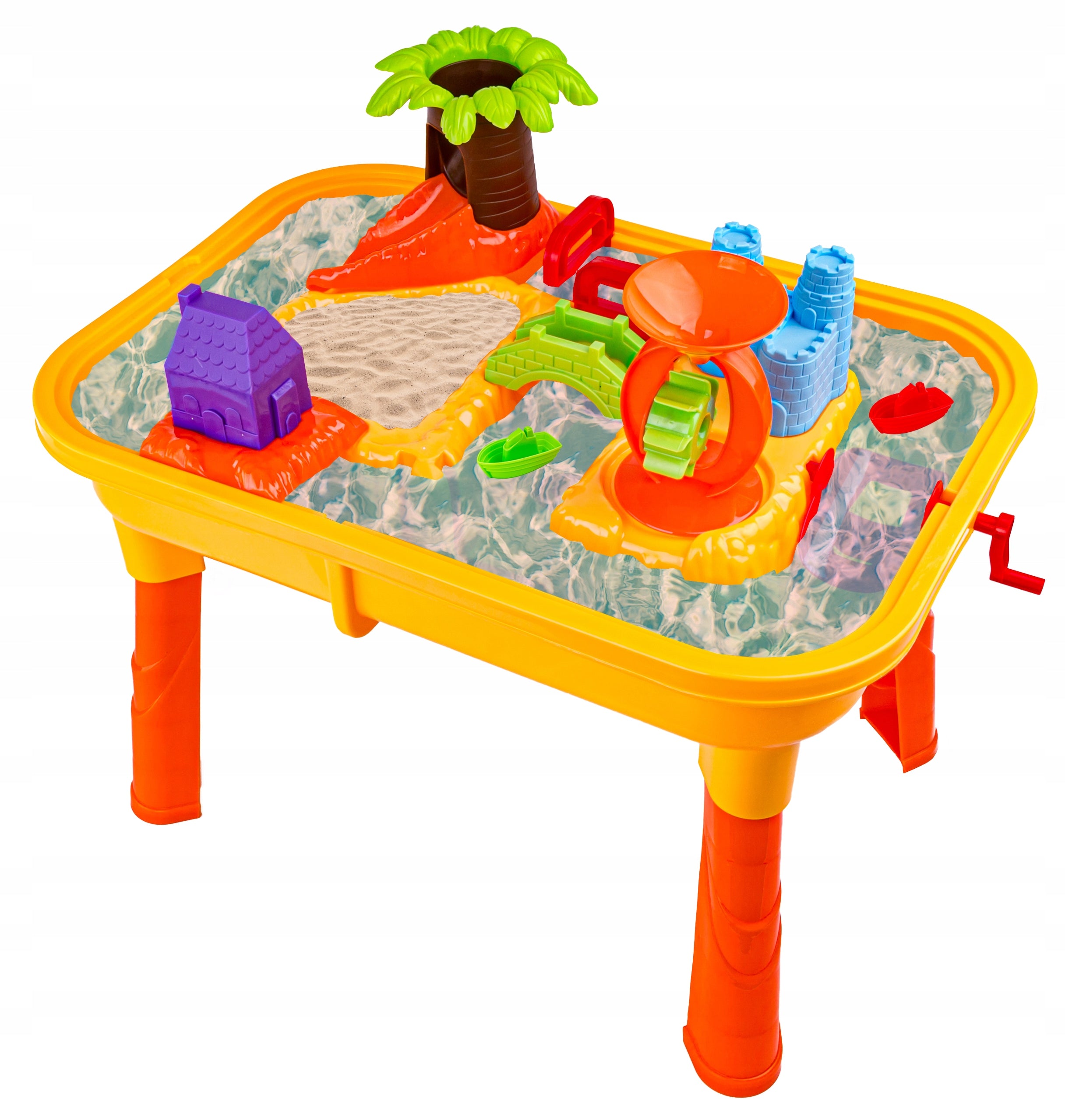 Sandbox Table Pool with Water Boats Molds Slide Grinder Accessories Manufacturer code Piaskownica 8803 Artl