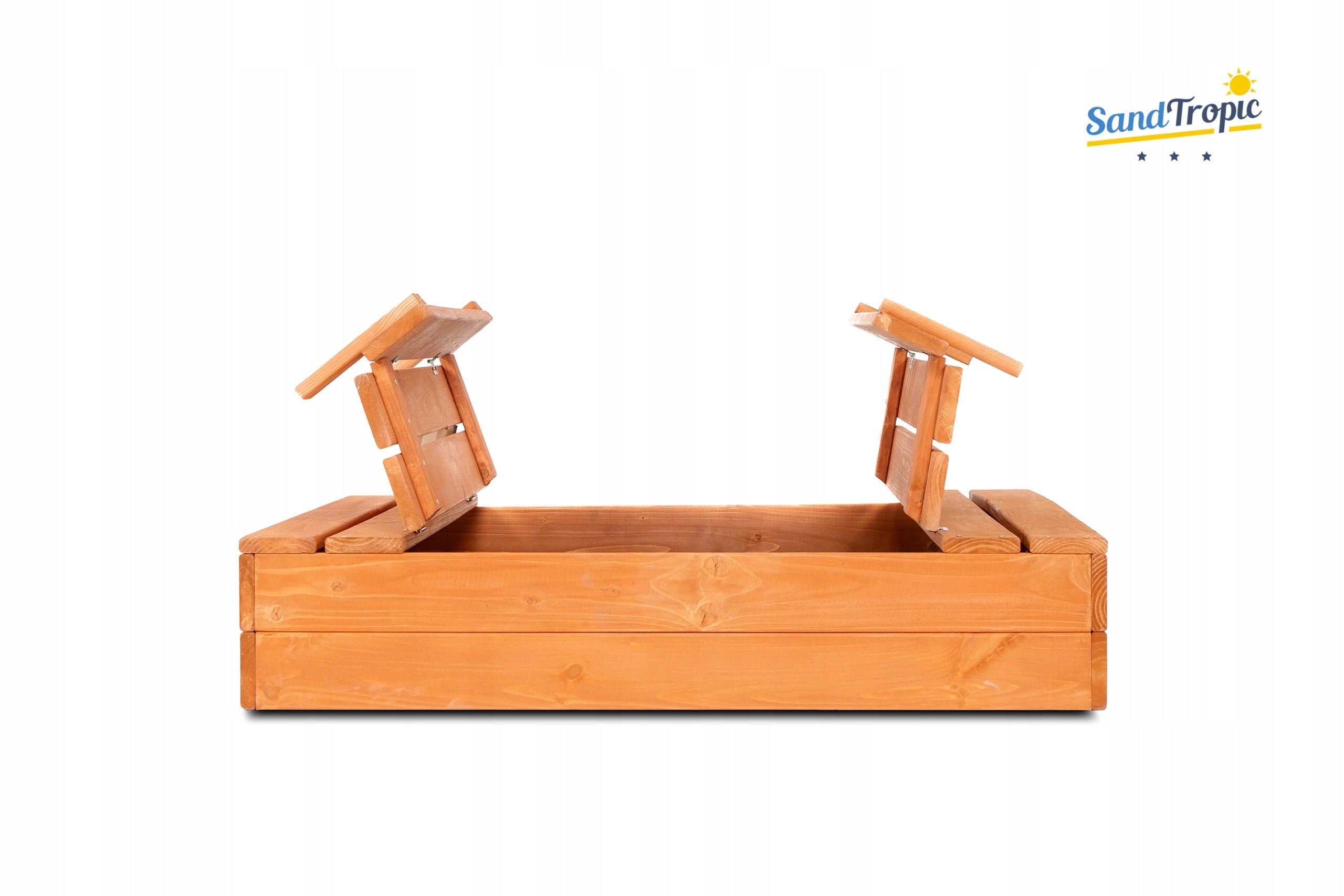 Sandbox Wooden Impregnated Lockable 100 cm Mounting Holes Length 100 cm