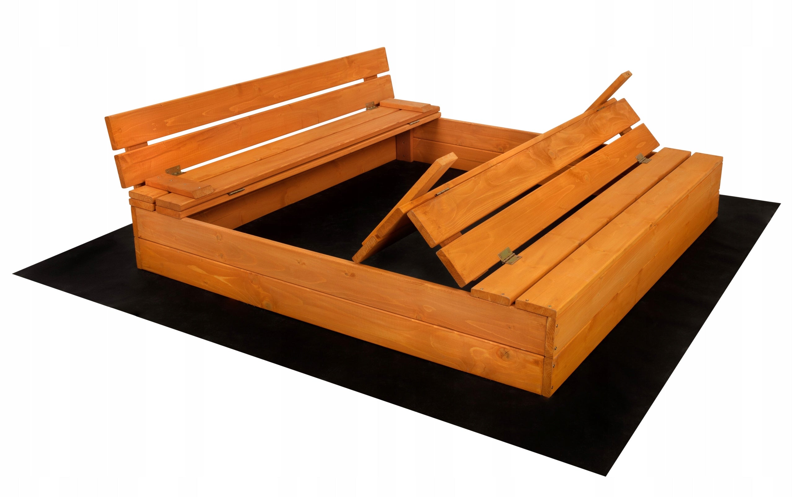 Sandbox Wooden Impregnated Lockable 120 cm Mounting Holes Kid's age 6+ months