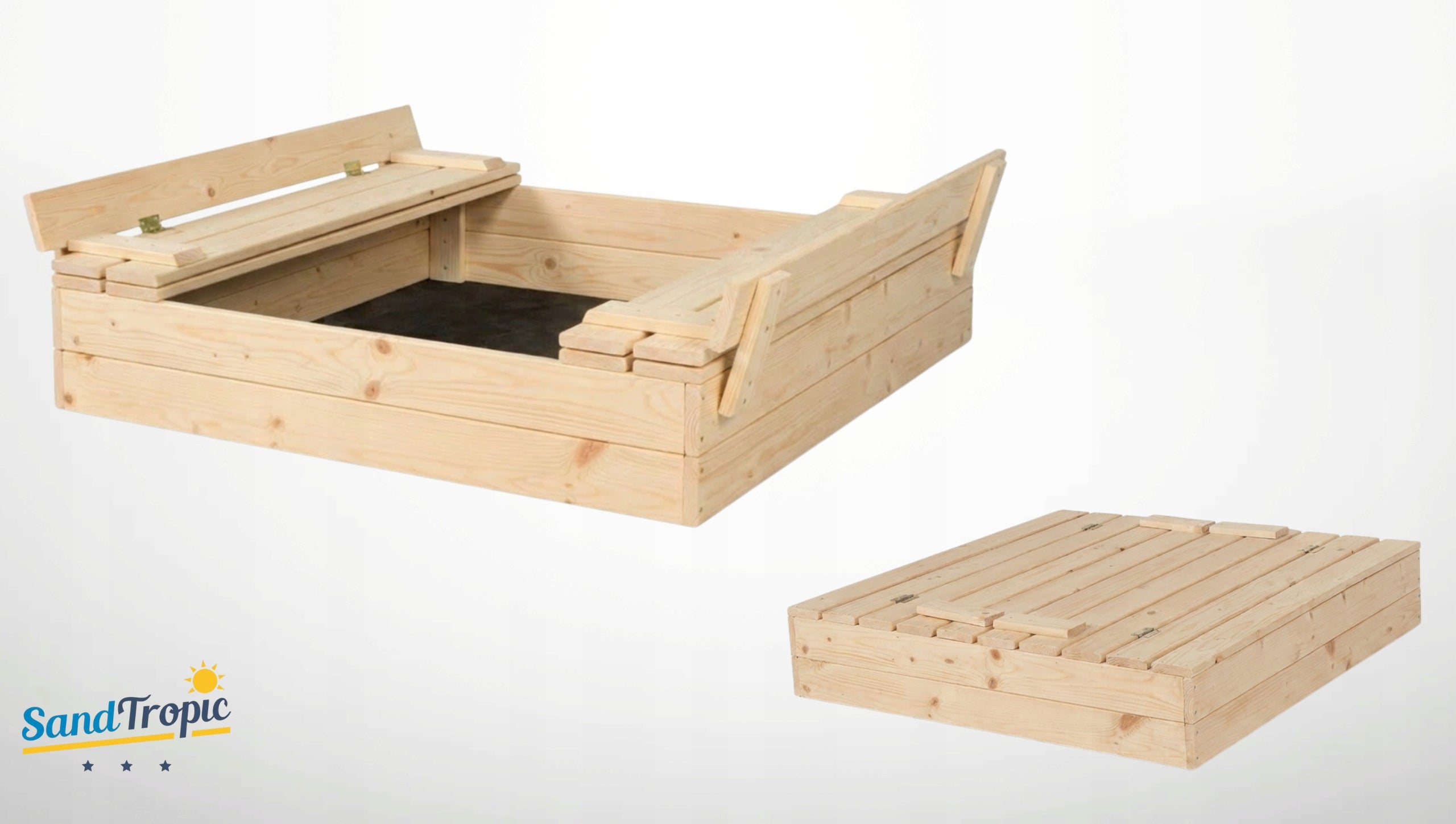 Sandbox Wooden Lockable 100 cm Mounting Holes Manual Video 3D Manufacturer code SSB00S