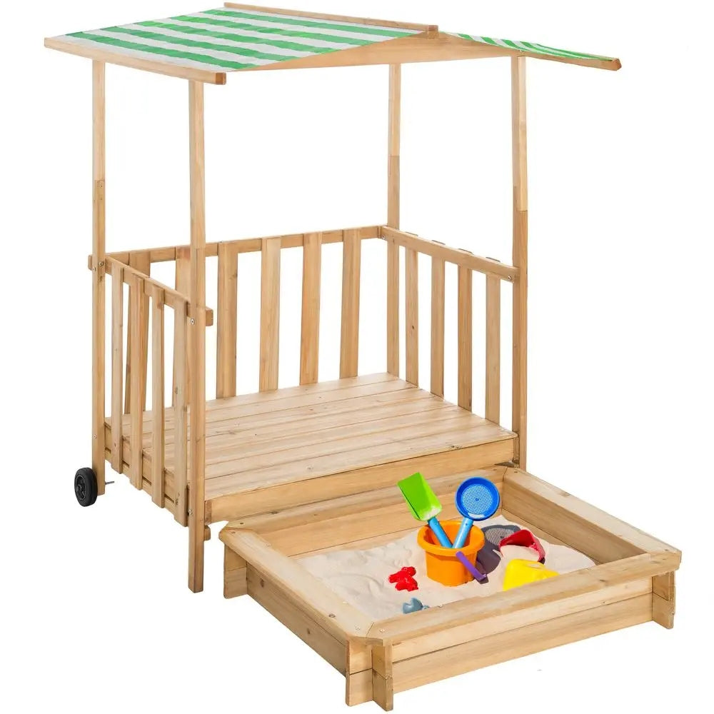 Sandbox for children with veranda and roof 106x105x137cm Character/Title none