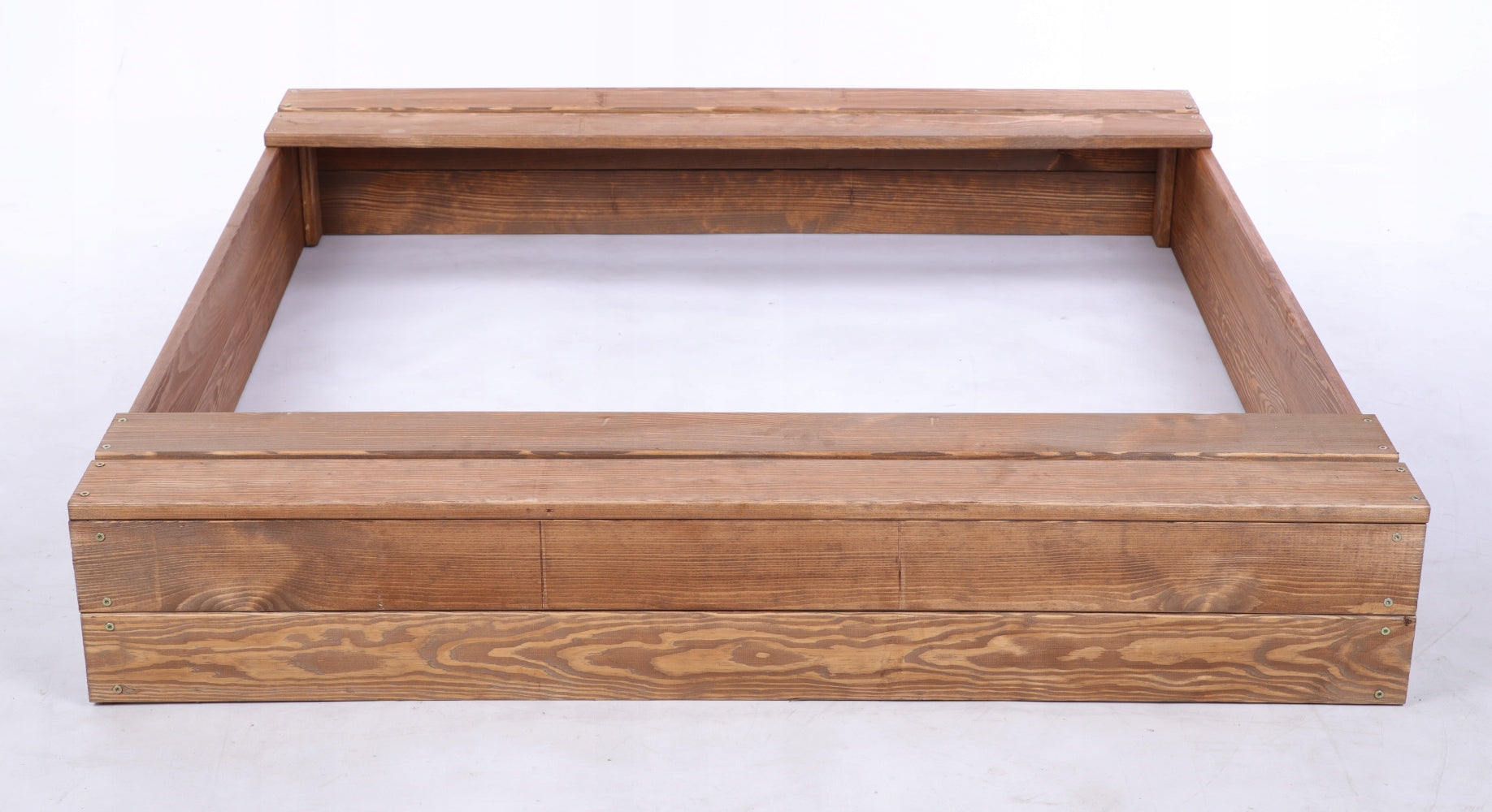 Sandbox impregnated 120x120 with benches AGRO TARPAULIN eco wood Kind wooden