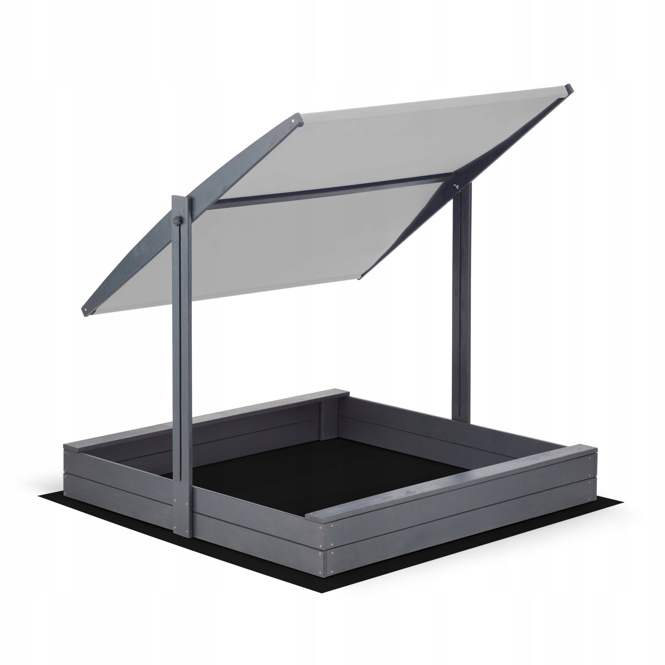 Sandbox with Canopy 140x140 Impregnated Super Drilled Holes Brand no brand