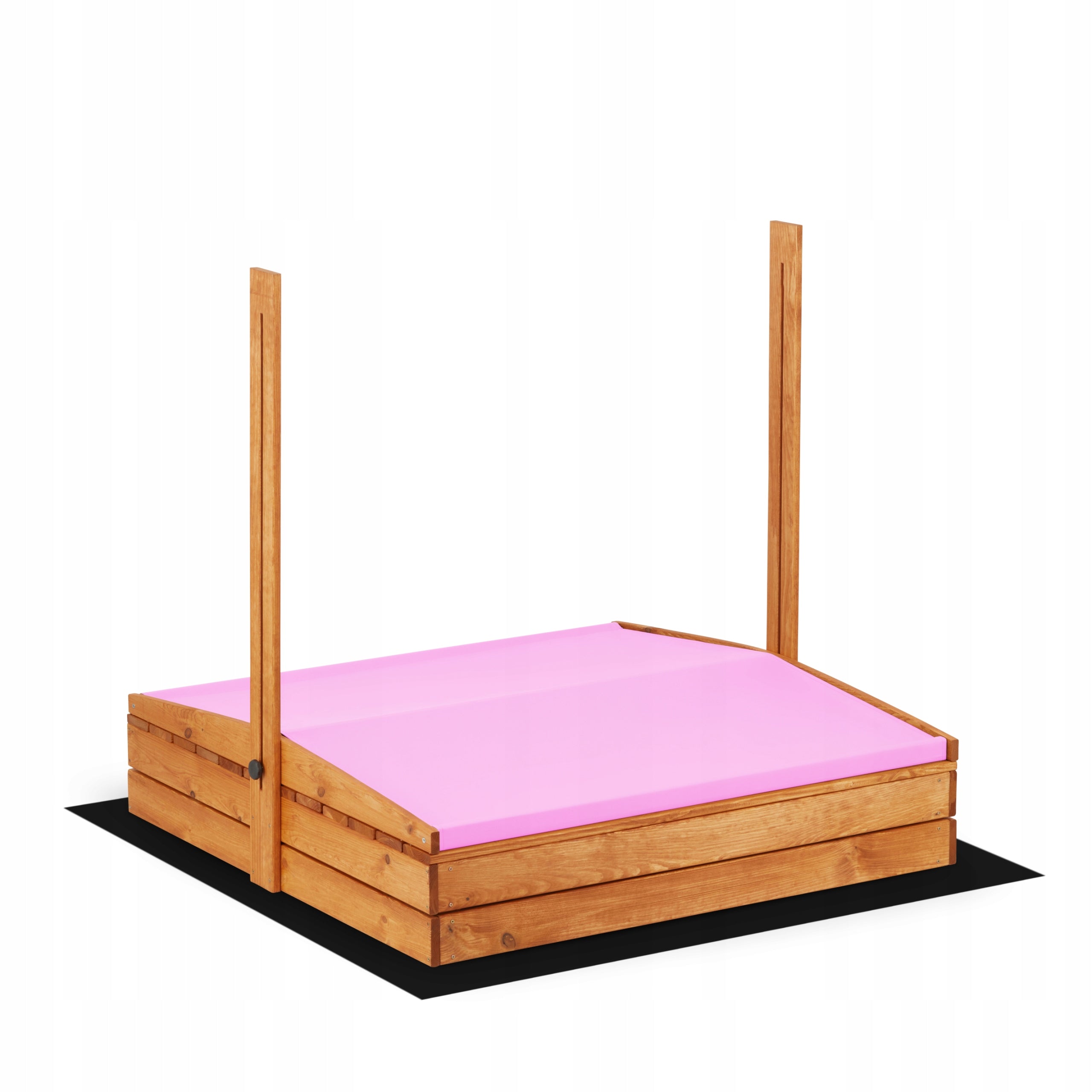 Sandbox with Canopy Pink Impregnated Wooden Model 120 Super Quality Kind wooden