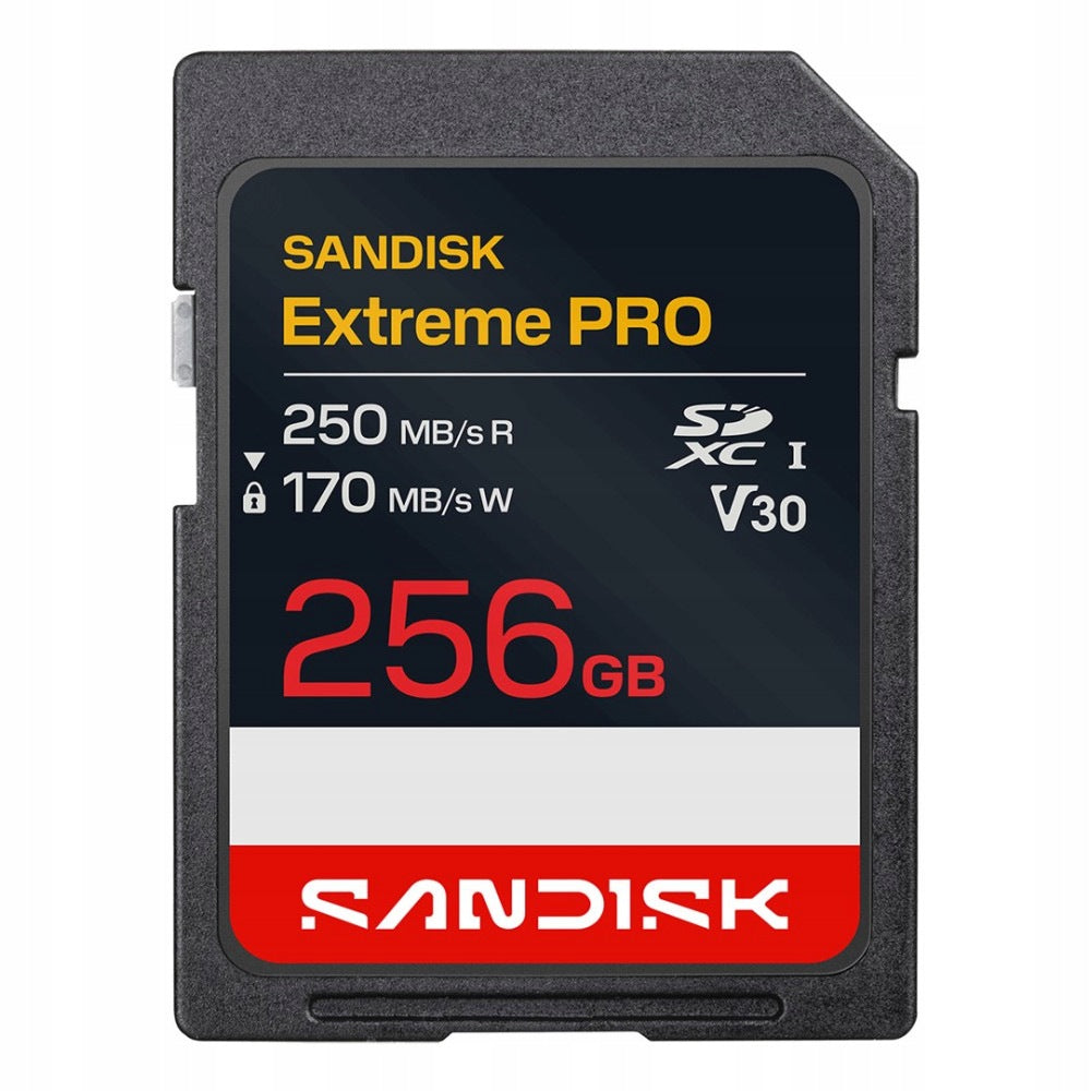 Sandisk Extreme Pro SD UHS-I 256GB SD Card 250MB/s Read